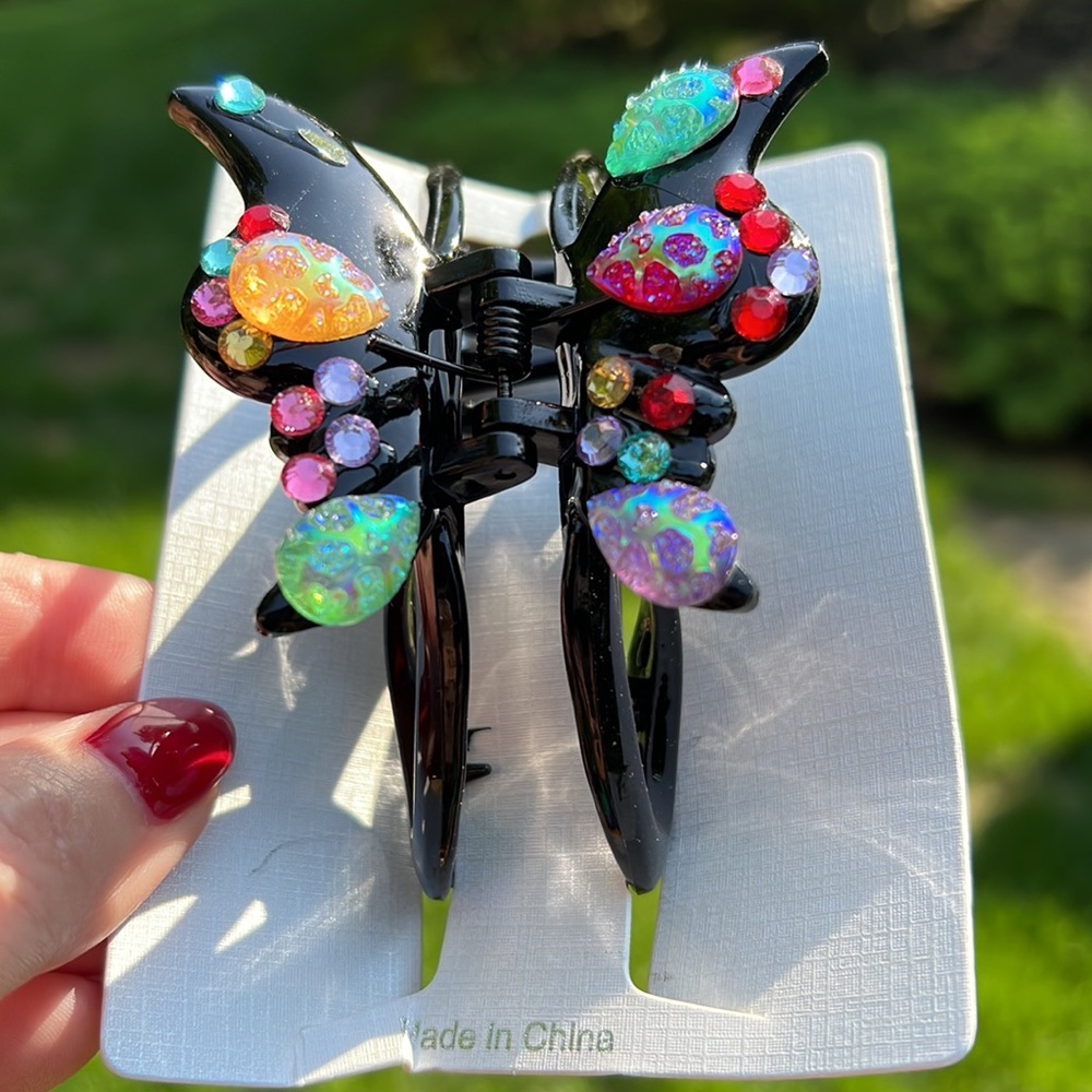 New like hitting the hair accessory lotto! Assorted 5 Plastic Hair Clips - Picture 6 of 12